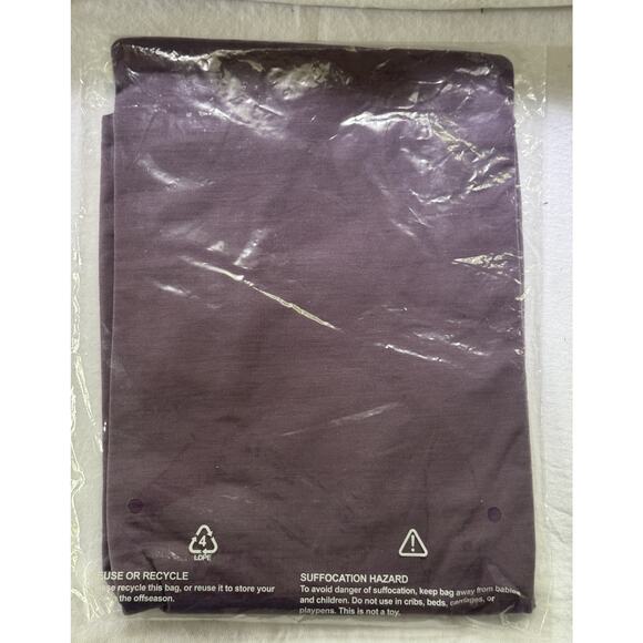 Woolx Sophia Bodysuit with Long Sleeves Size S Iris Purple NEW - Picture 2 of 3